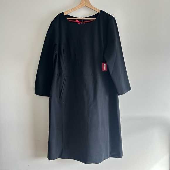 Spanx Perfect 3/4-Sleeve Mini Shift Dress Black NWT Size XXXL - Picture 2 of 8